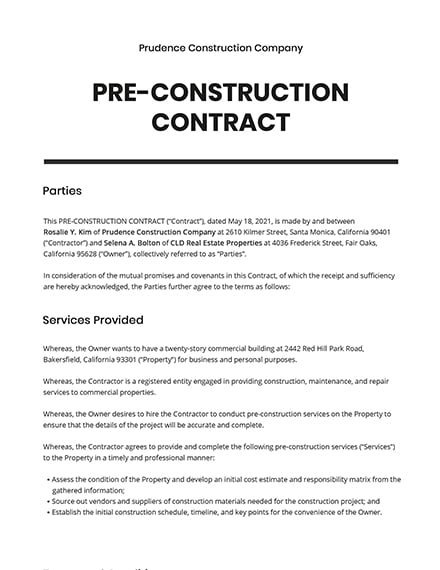 Swimming Pool Construction Contract Template Word Pages Google Docs