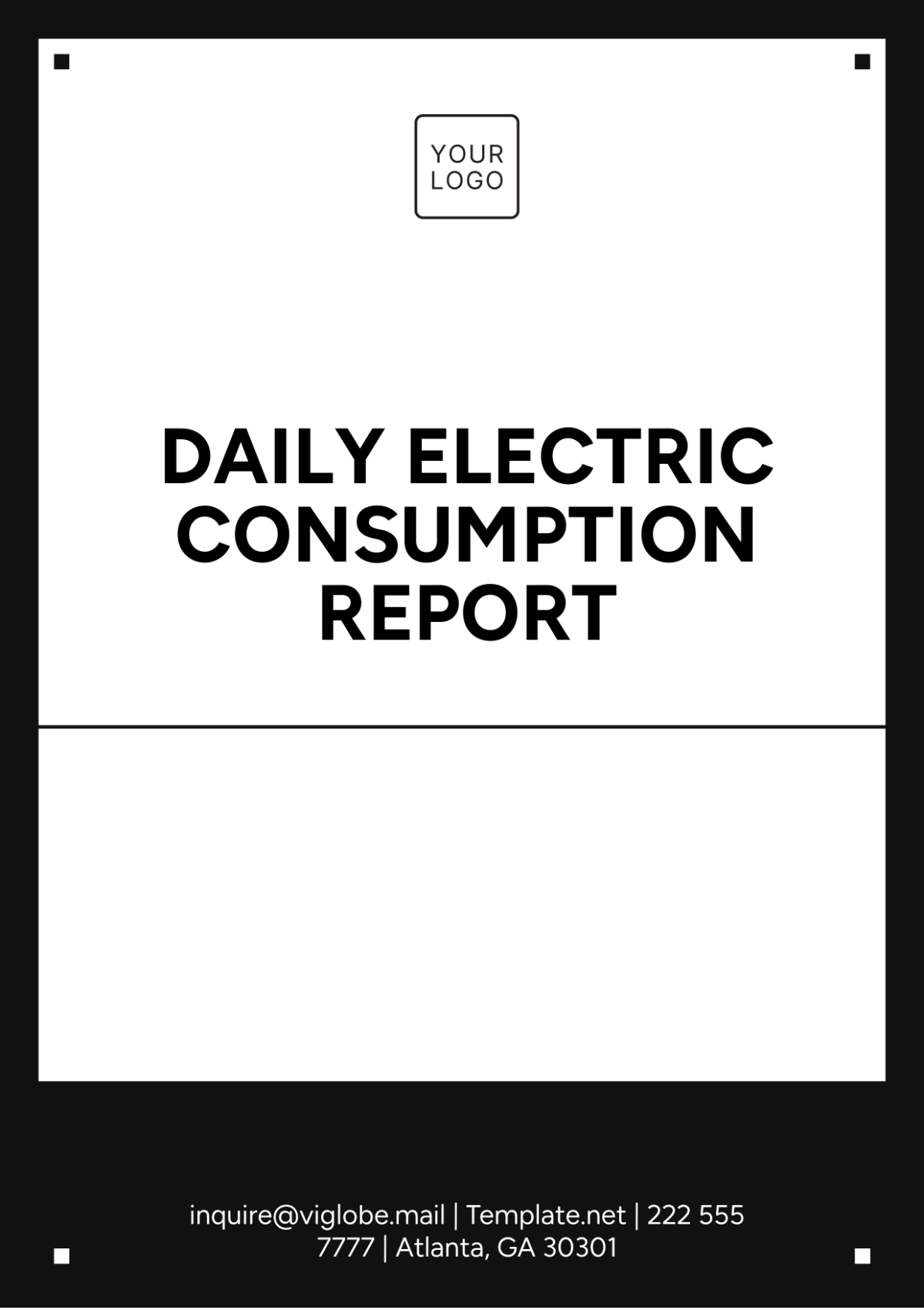 Daily Electric Consumption Report Template