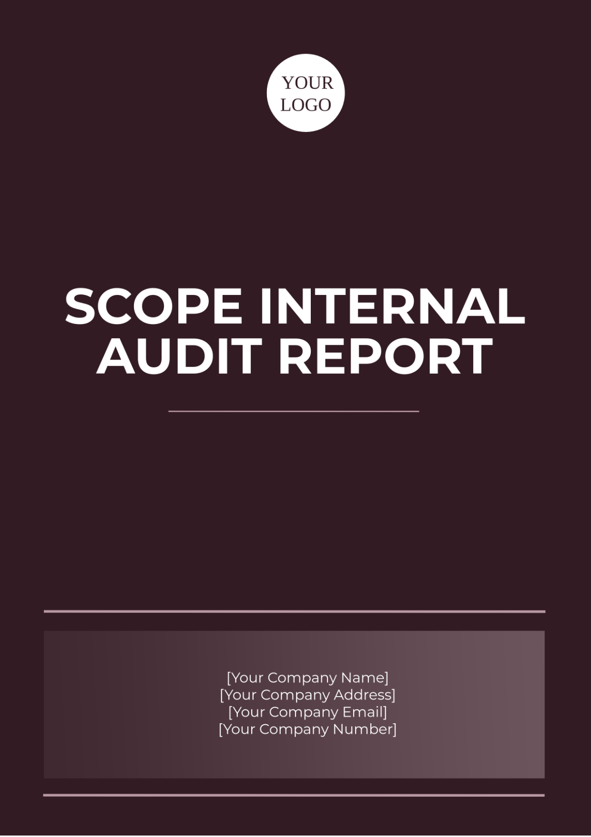 Scope Internal Audit Report Template - Edit Online & Download