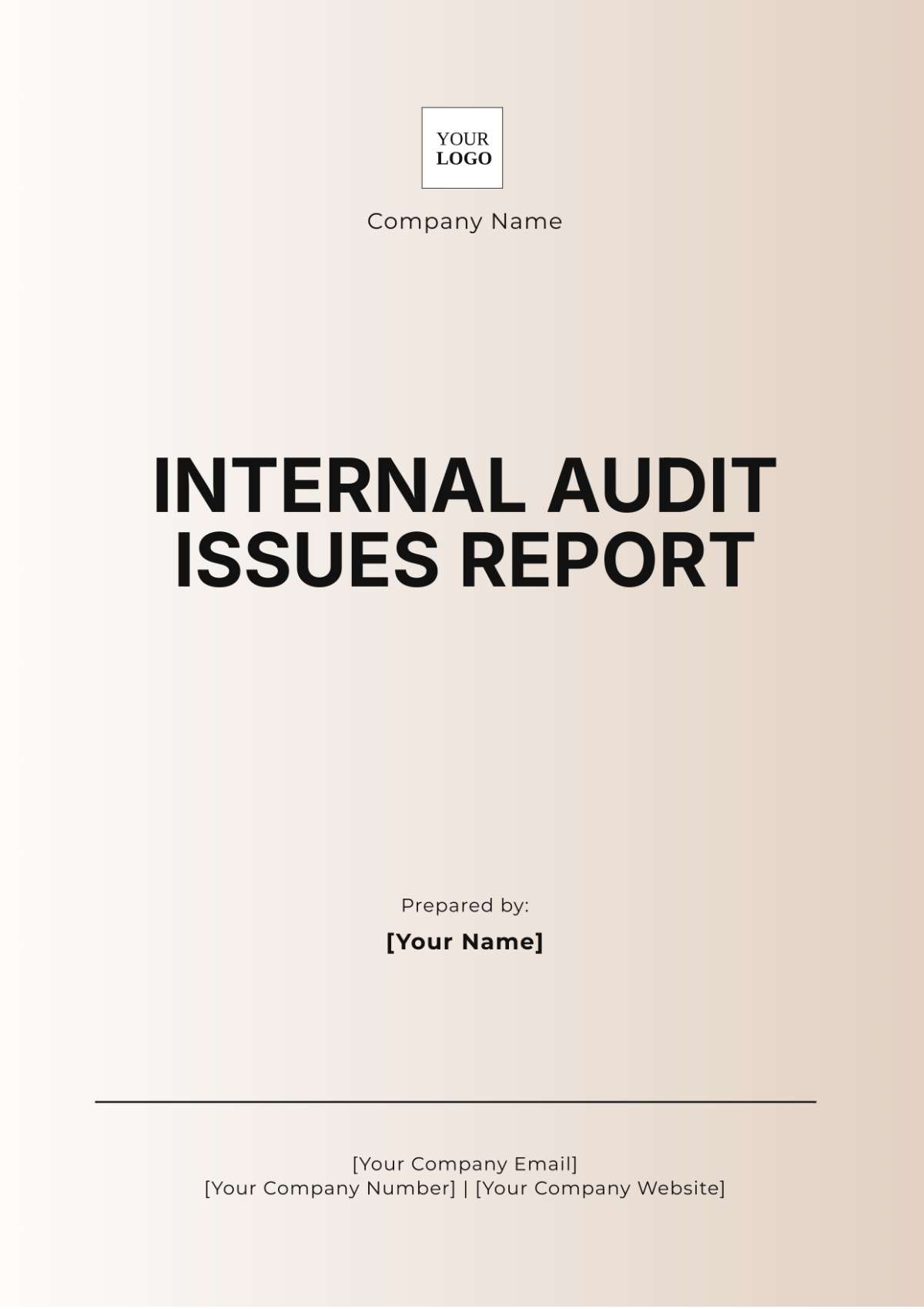 Internal Audit Issues Report Template - Edit Online & Download