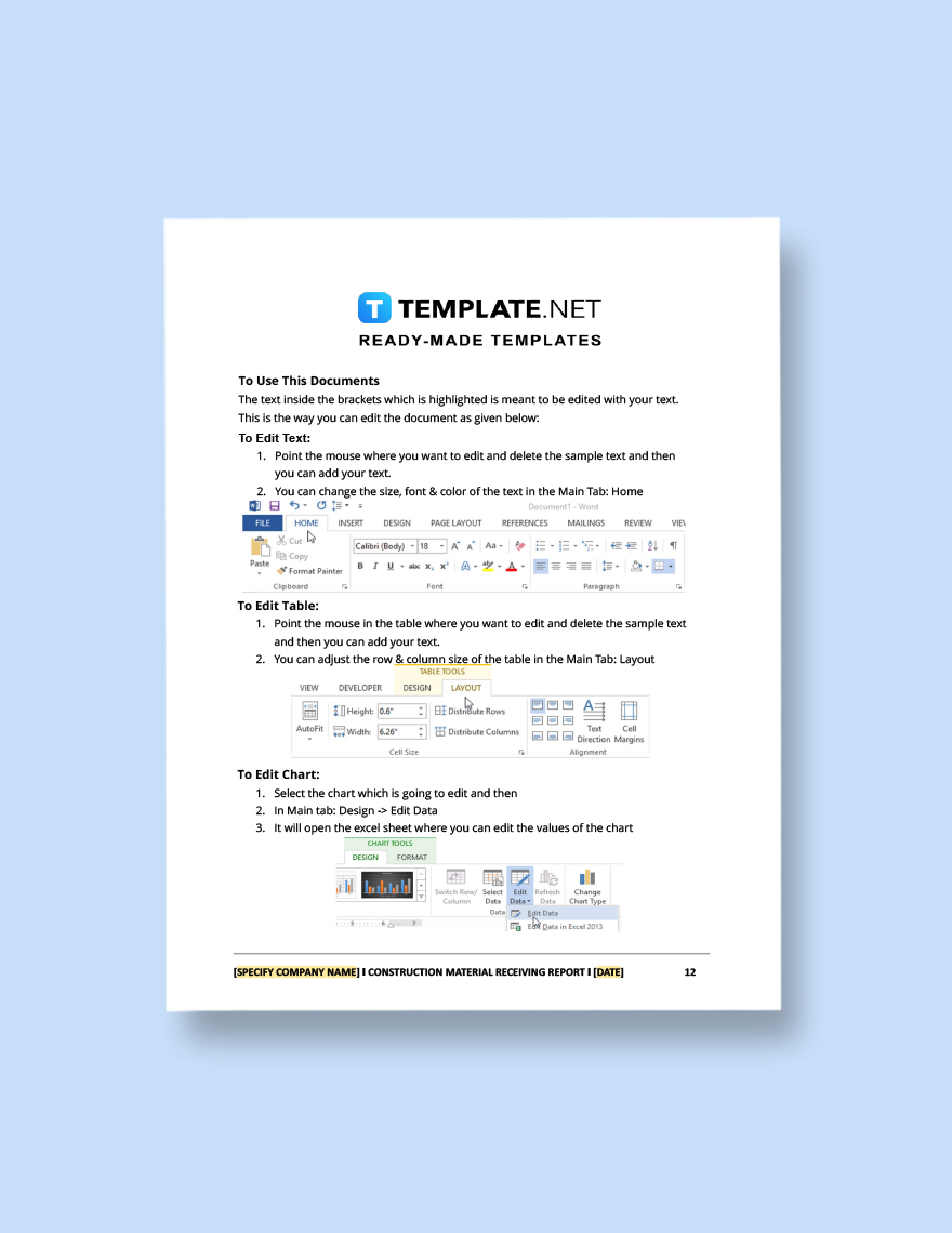 Time and Material Contract in Project Management Template - Google Docs ...