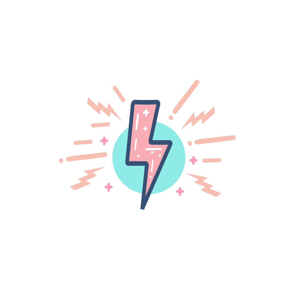 Glowing Lightning Clipart - Edit Online | Template.net