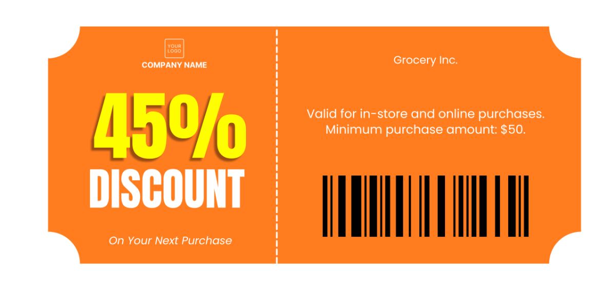 Grocery Store Coupon Template - Download | Template.net