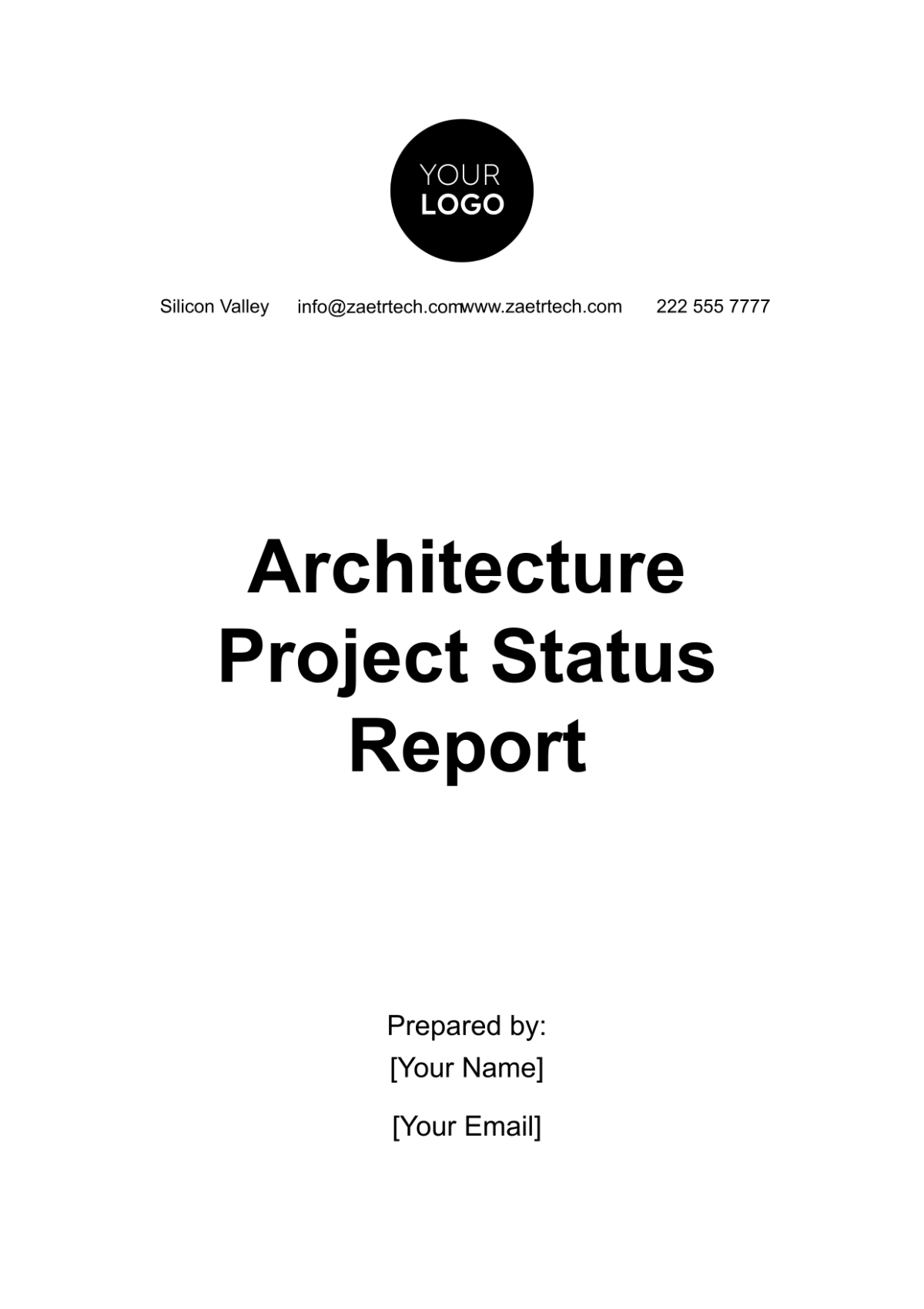 Architecture Project Status Report Template - Edit Online & Download