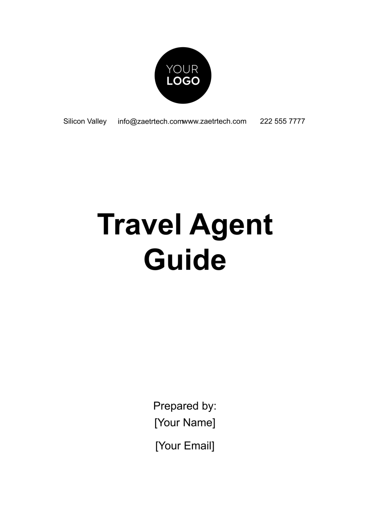 Travel Agent Guide Template - Edit Online & Download