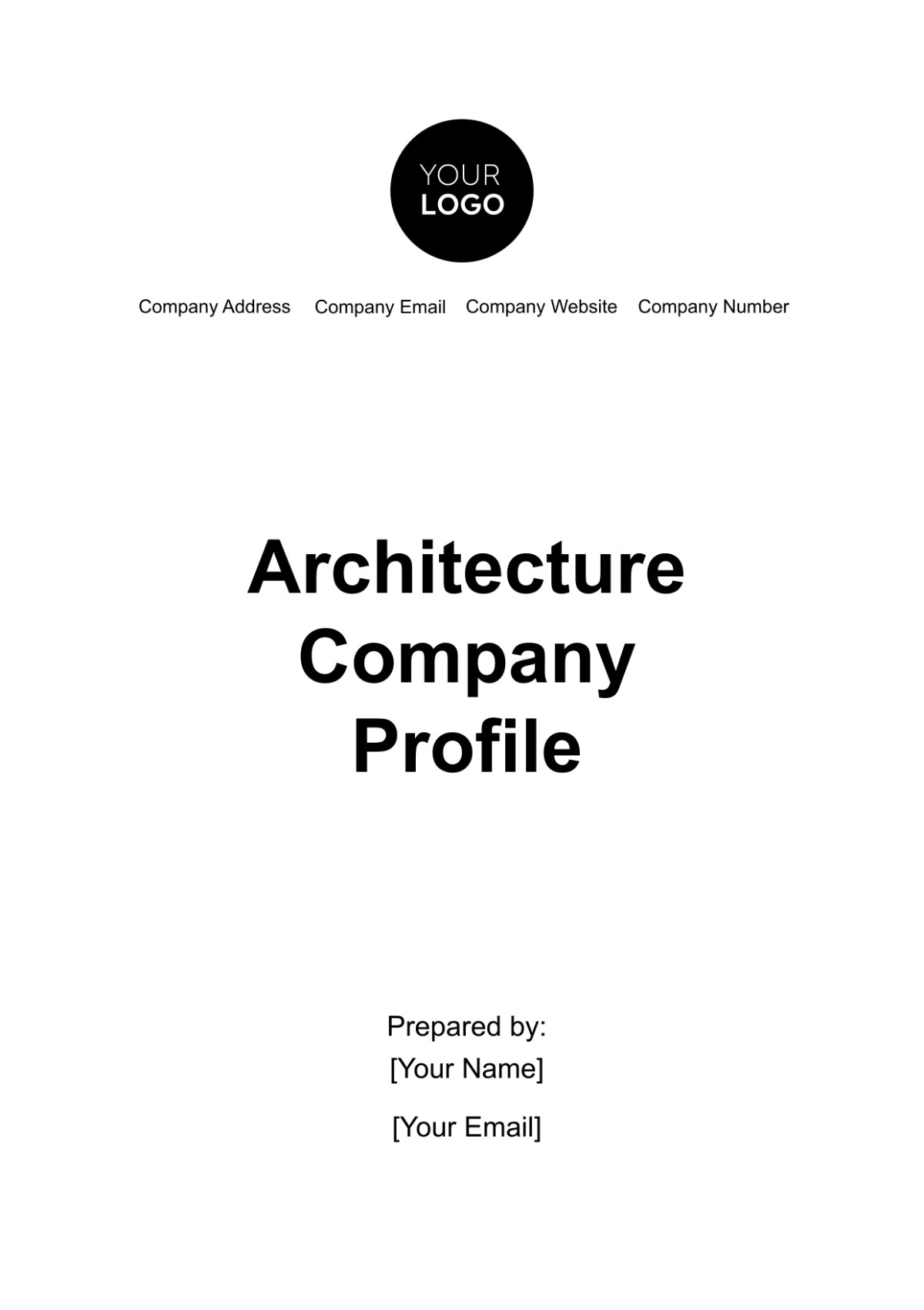 Architecture Company Profile Template - Edit Online & Download