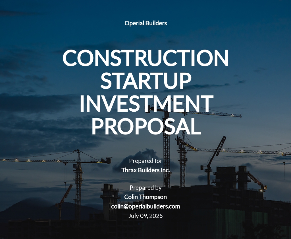 Construction Startup Investment Proposal Template.jpe