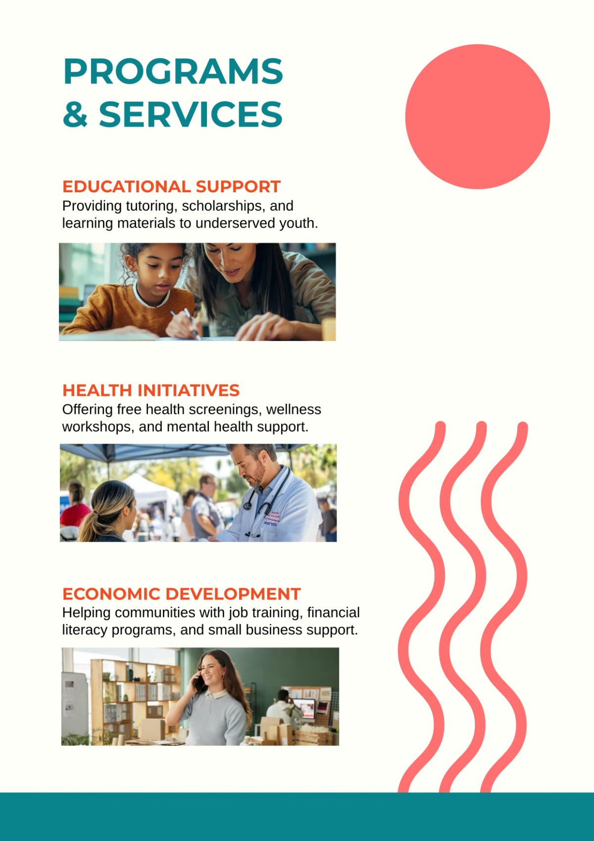 Free Non Profit Business Profile  Template to Edit Online