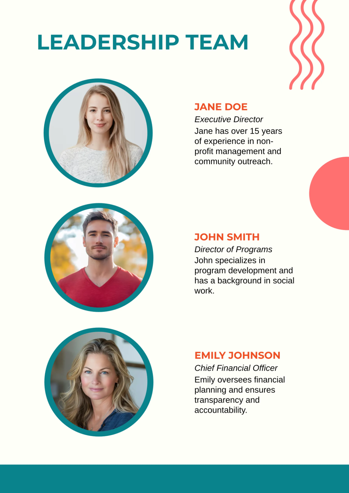 Free Non Profit Business Profile  Template to Edit Online