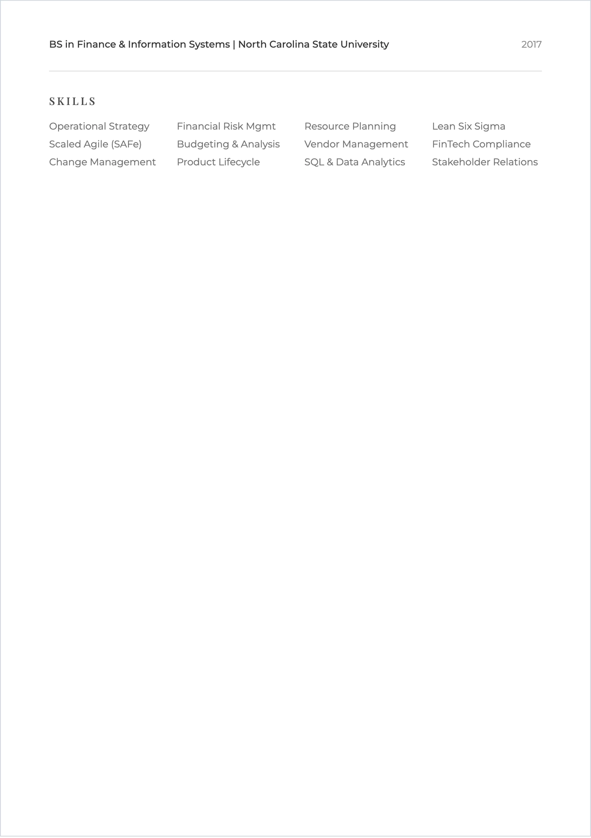 Free Internal Job Promotion ATS Resume Template, AI Resume Builder