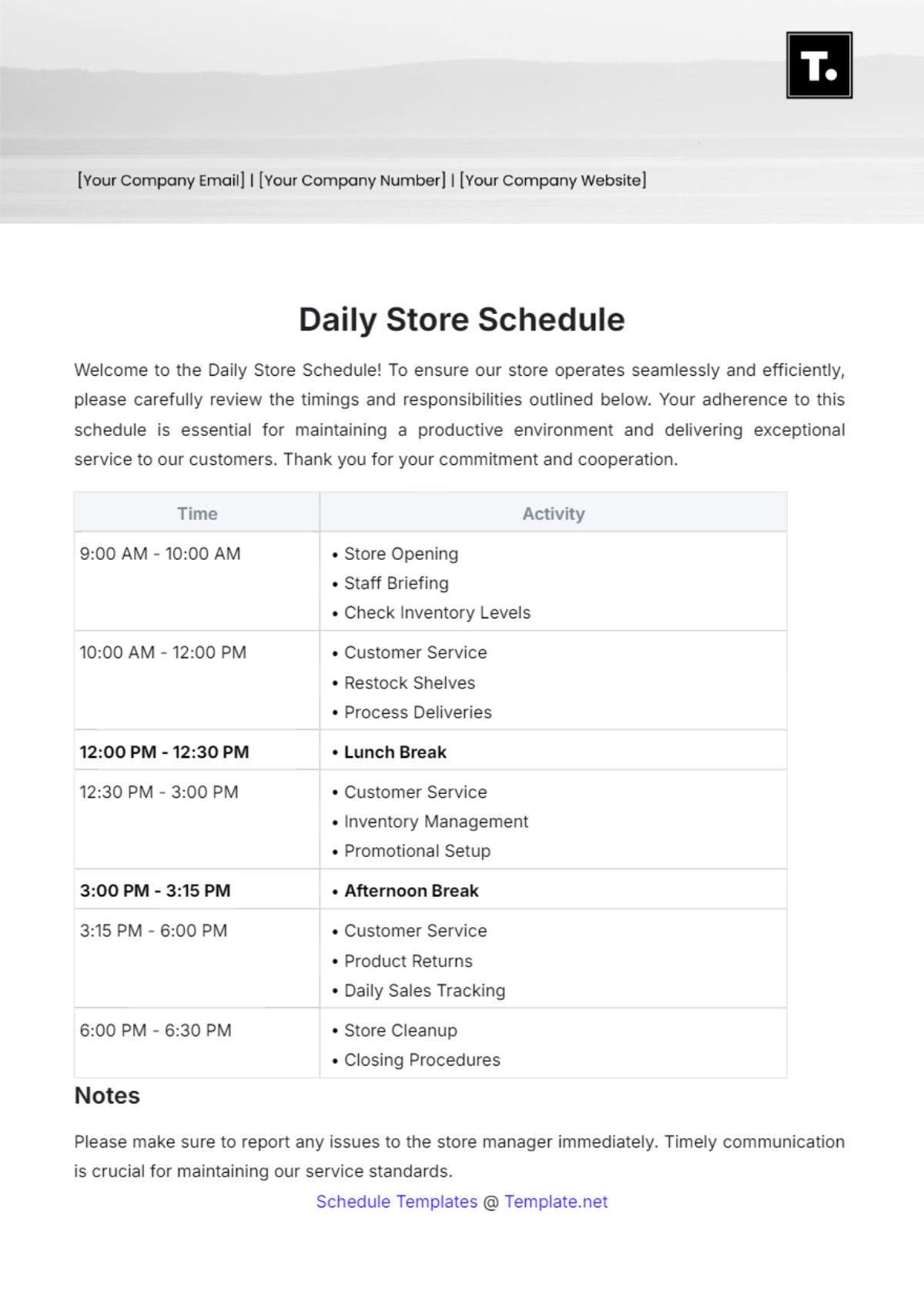 Free Dog Walking Schedule Template To Edit Online