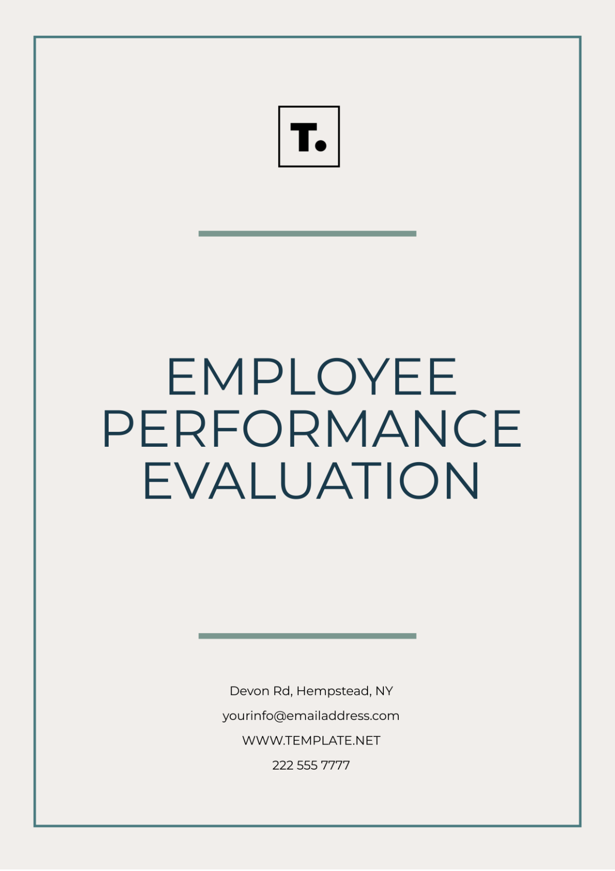 Employee Performance Evaluation Template - Edit Online & Download