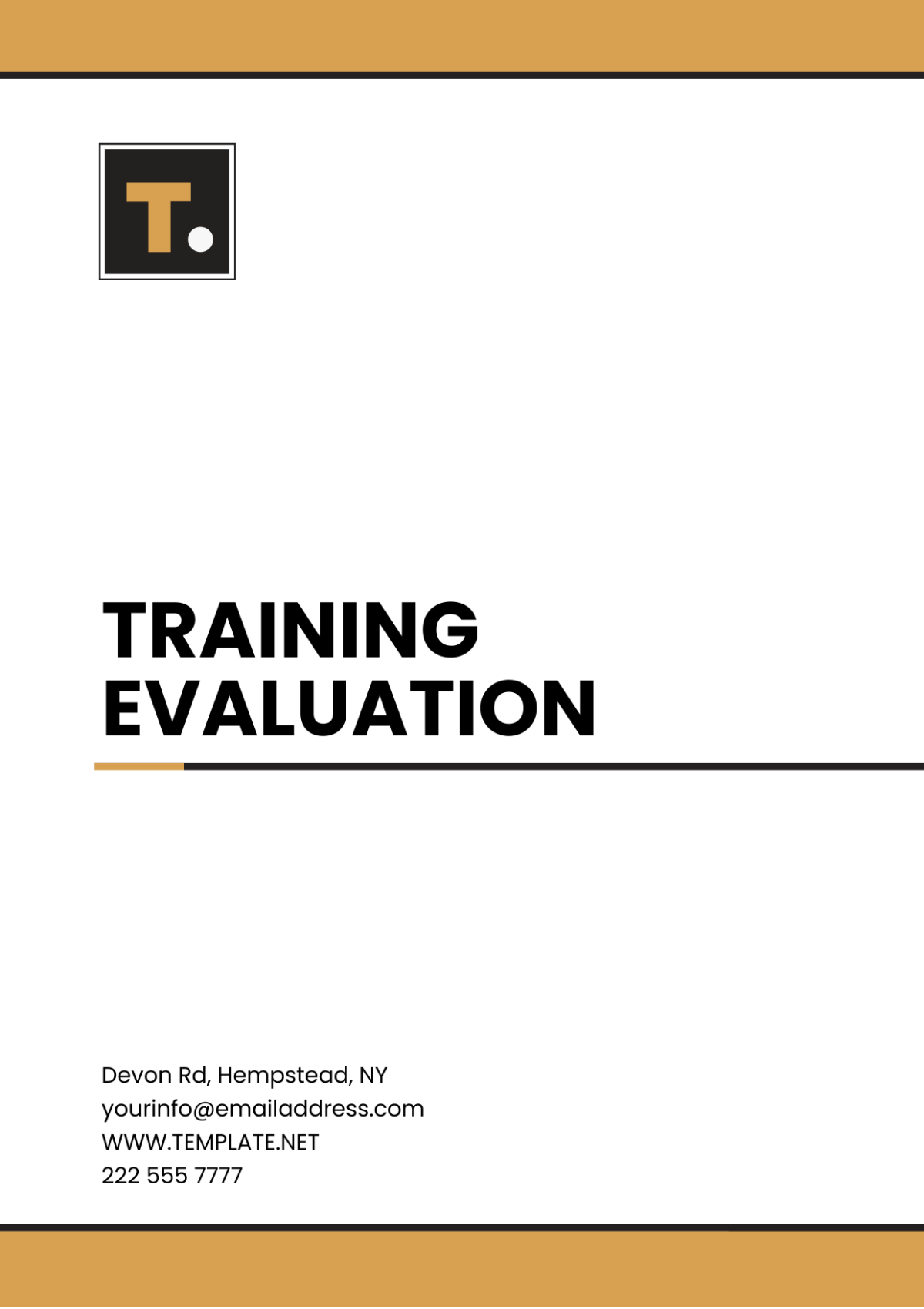 Training Evaluation Template - Edit Online & Download