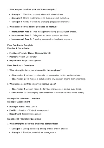 Free 360-Degree Feedback Template to Edit Online