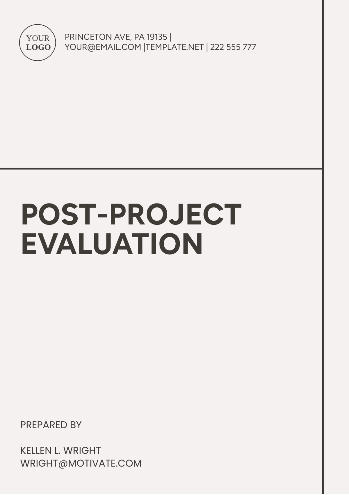 Post-Project Evaluation Template - Edit Online & Download