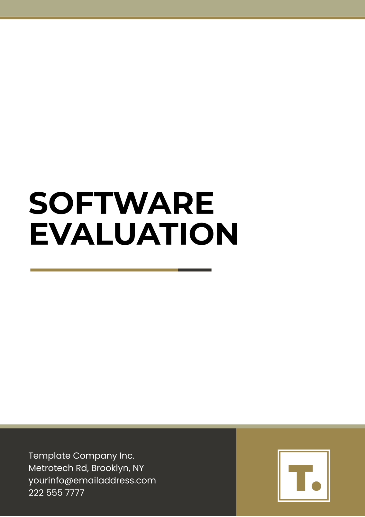 Software Evaluation Template - Edit Online & Download