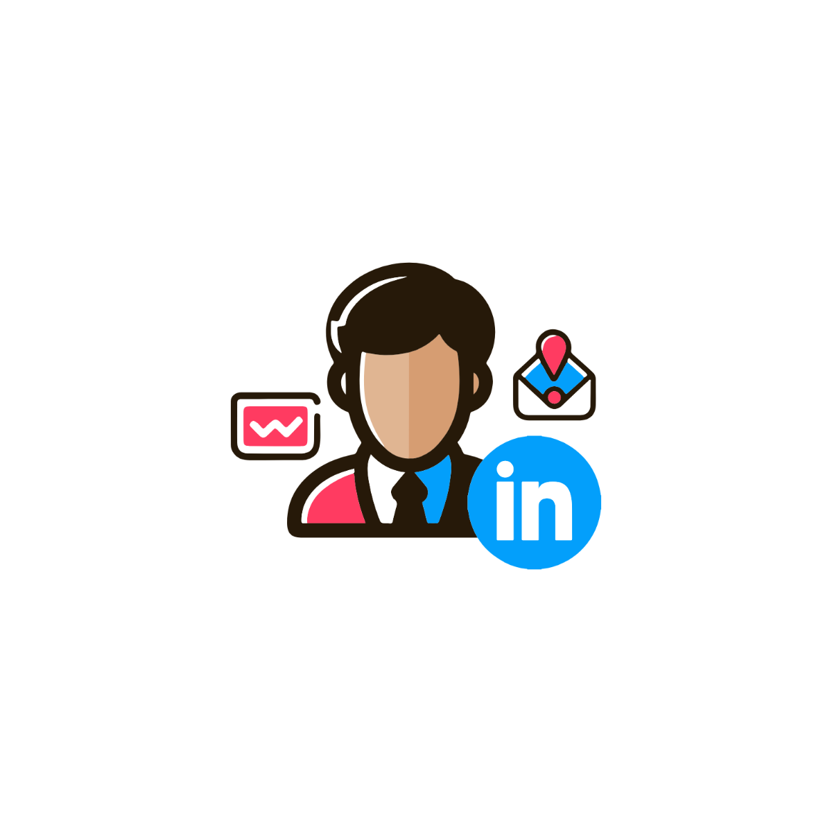 Colorful LinkedIn Clipart - Edit Online & Download