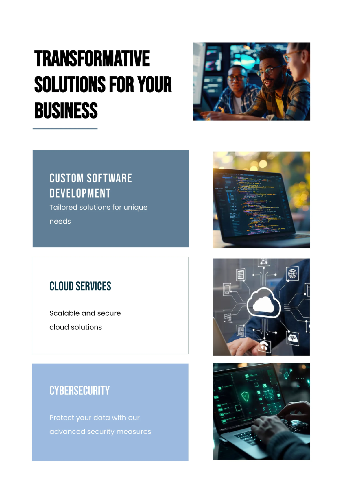 Free Interactive Business Profile Template to Edit Online