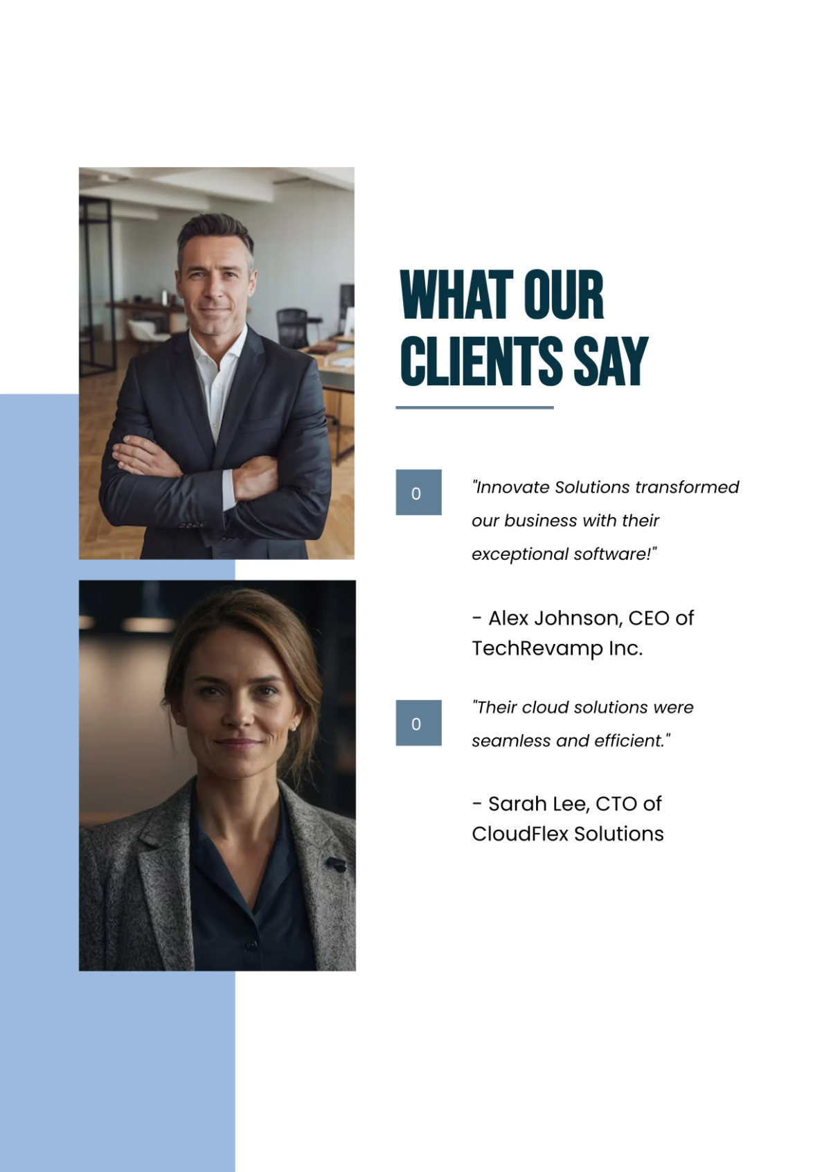 Free Interactive Business Profile Template to Edit Online