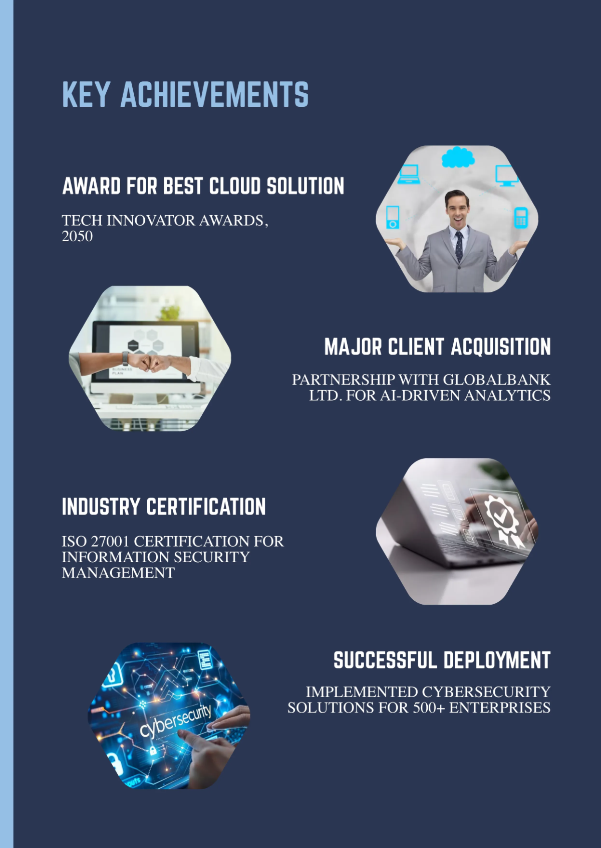 Free Technology Business Profile  Template to Edit Online