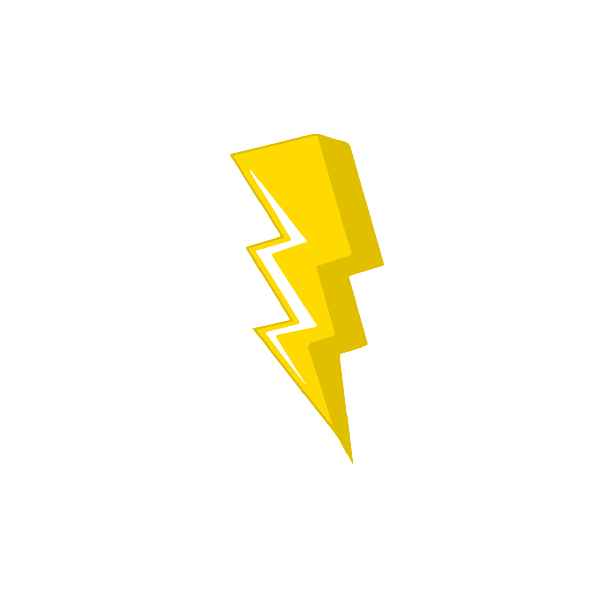 Simple Lightning Clipart - Edit Online | Template.net