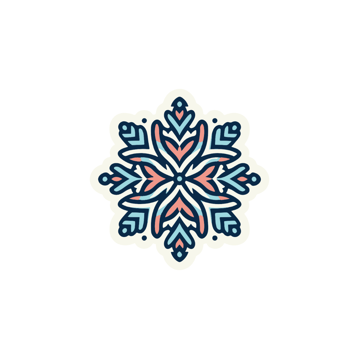 Colorful Snowflake Clipart - Edit Online & Download