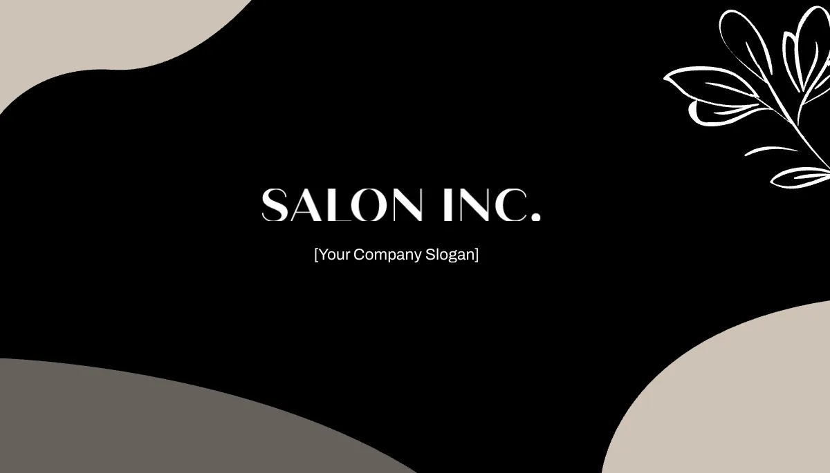 Free Salon Business Card Template to Edit Online