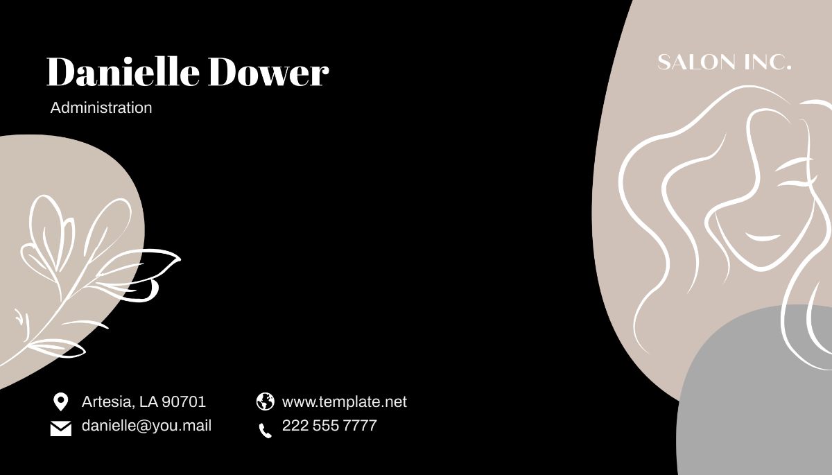 Salon Business Card