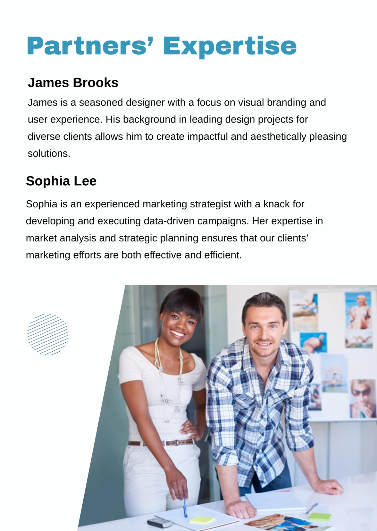 Free Partnership Business Profile Template to Edit Online