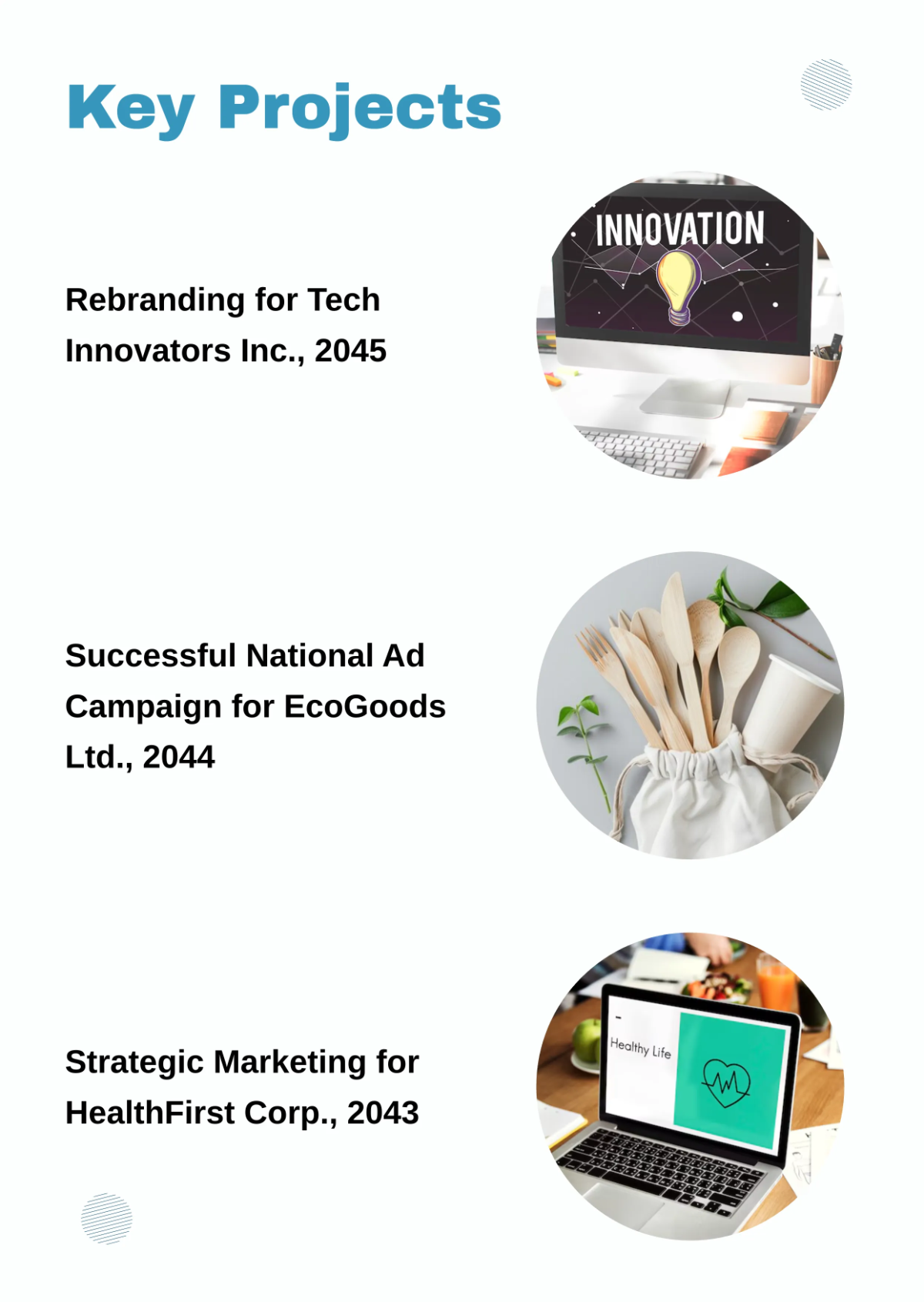 Free Partnership Business Profile Template to Edit Online