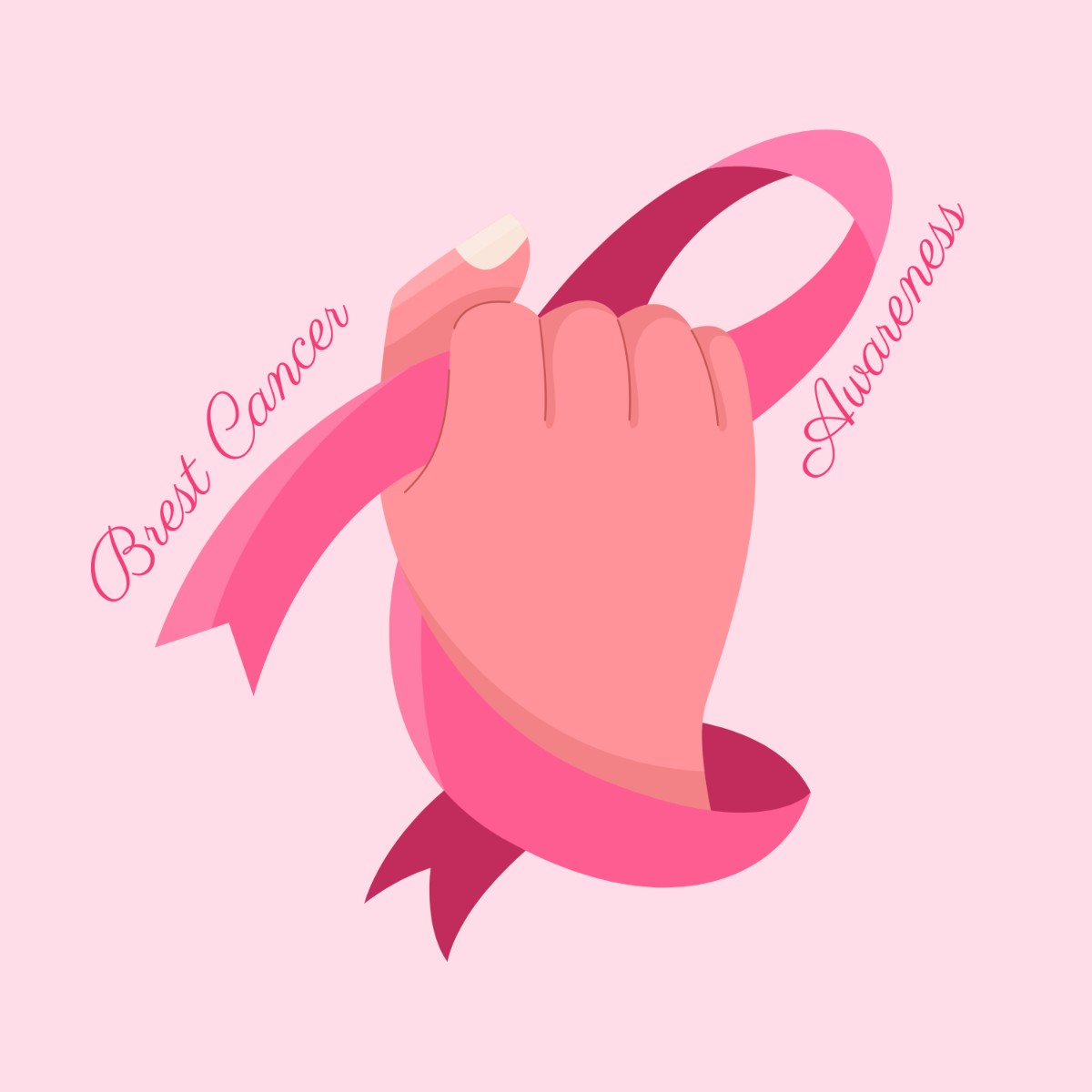 Breast Cancer Awareness Month Logo Template - Edit Online & Download