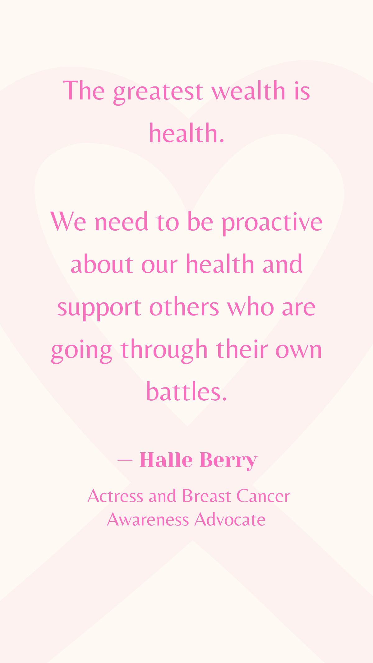 Breast Cancer Awareness Month Quote Template - Edit Online & Download