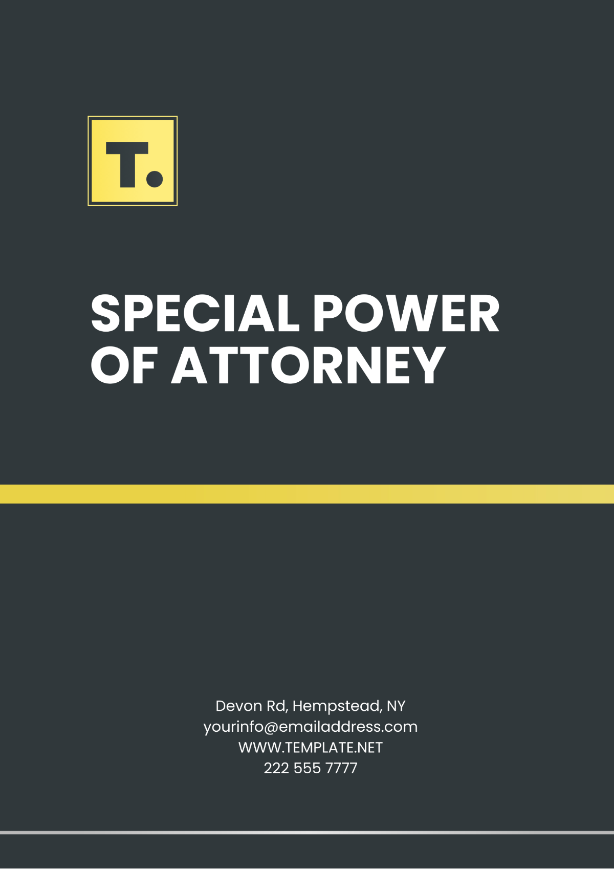 Printable Special Power of Attorney Template - Edit Online & Download