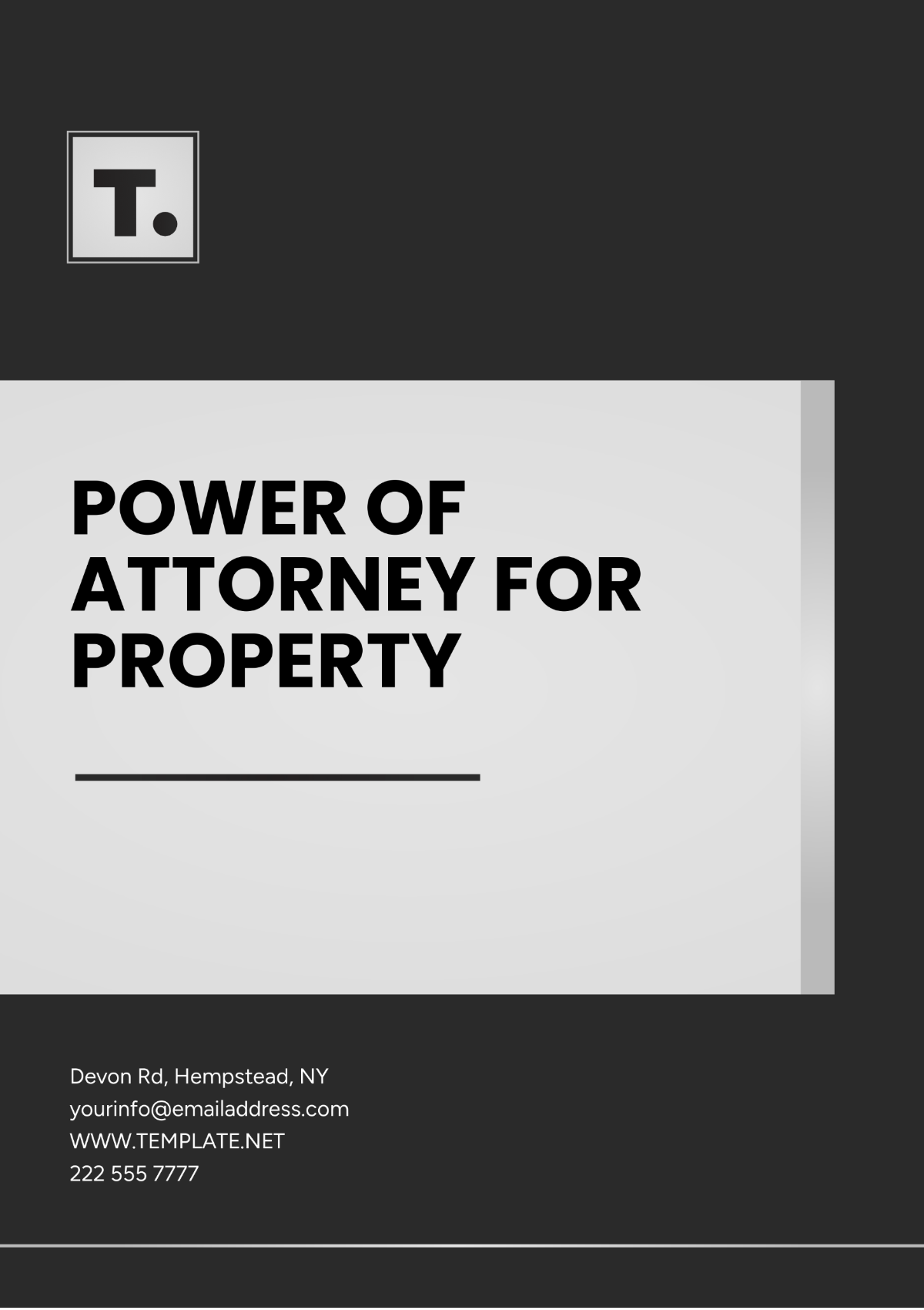 Power of Attorney for Property Template - Edit Online & Download