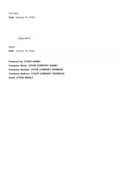 Free Power of Attorney for Property Template to Edit Online