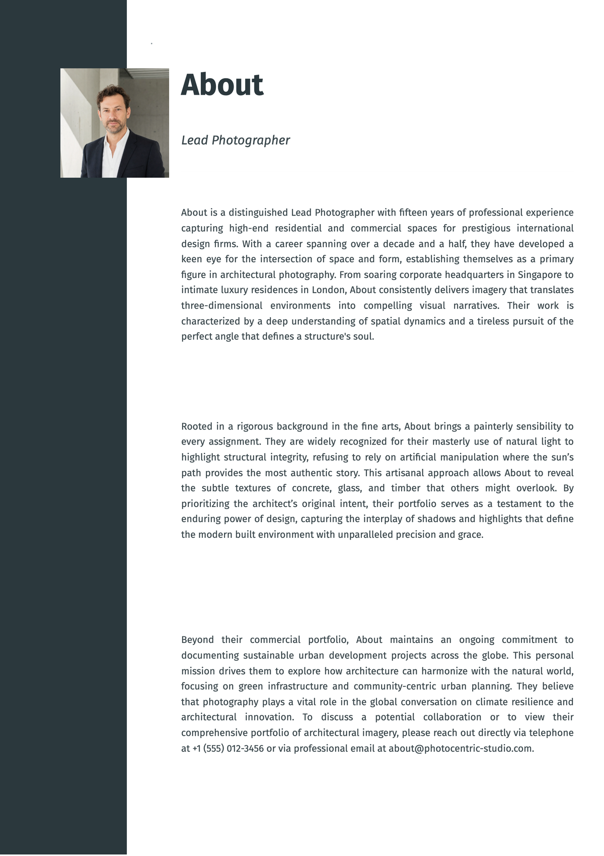 Free Photocentric Bio Template & AI Bio Maker Free Photocentric Bio Template & AI Bio Maker