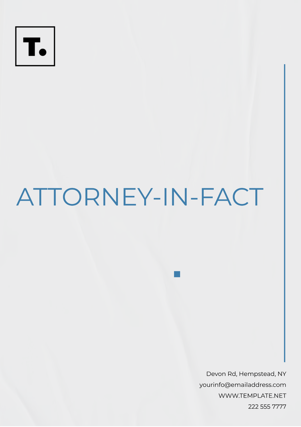 Attorney-in-Fact Template - Edit Online & Download