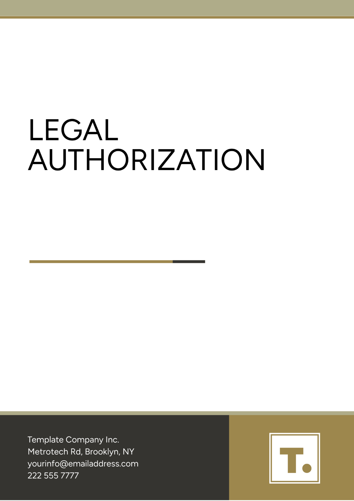 Professional Legal Authorization Template - Edit Online & Download