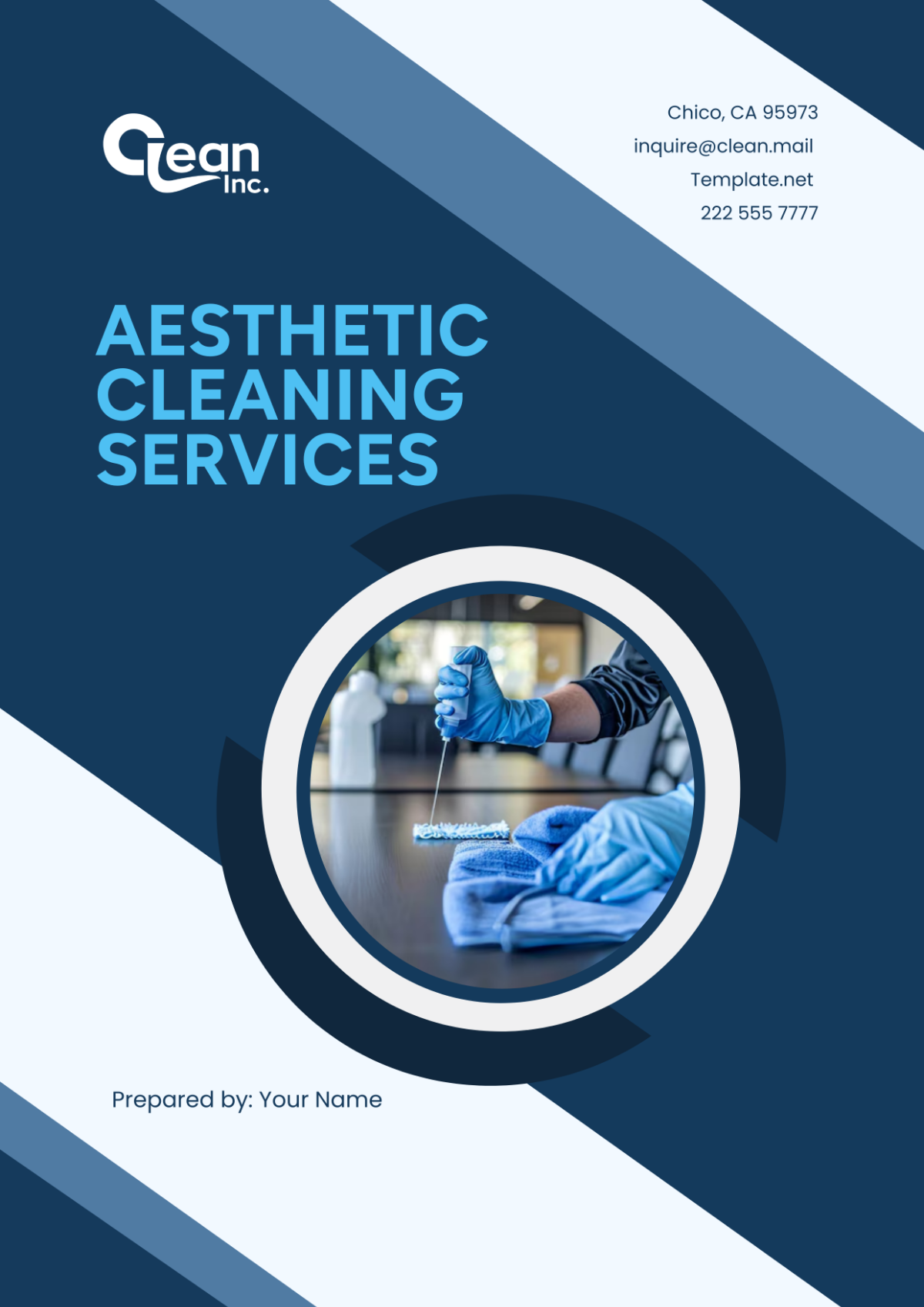 Aesthetic Cleaning Services Cover Page