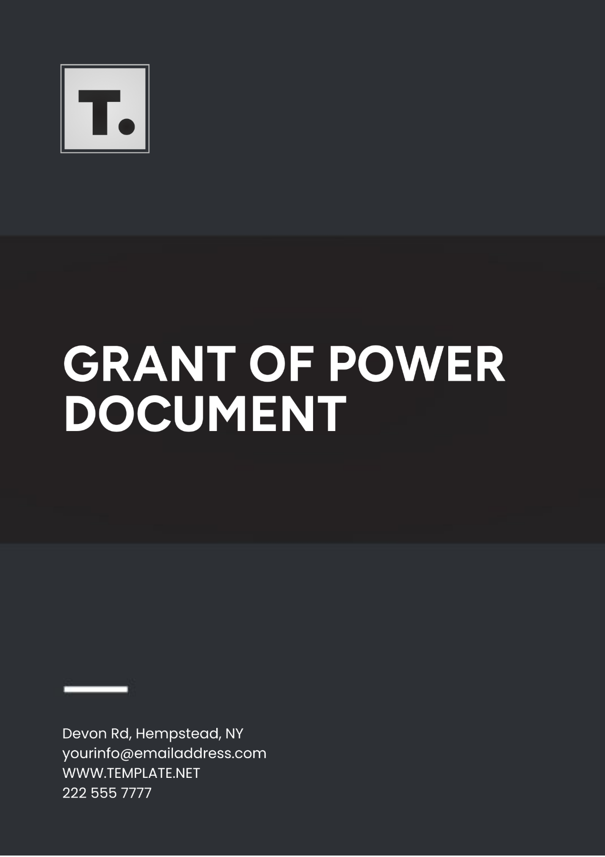 Grant of Power Document Outline Template - Edit Online & Download