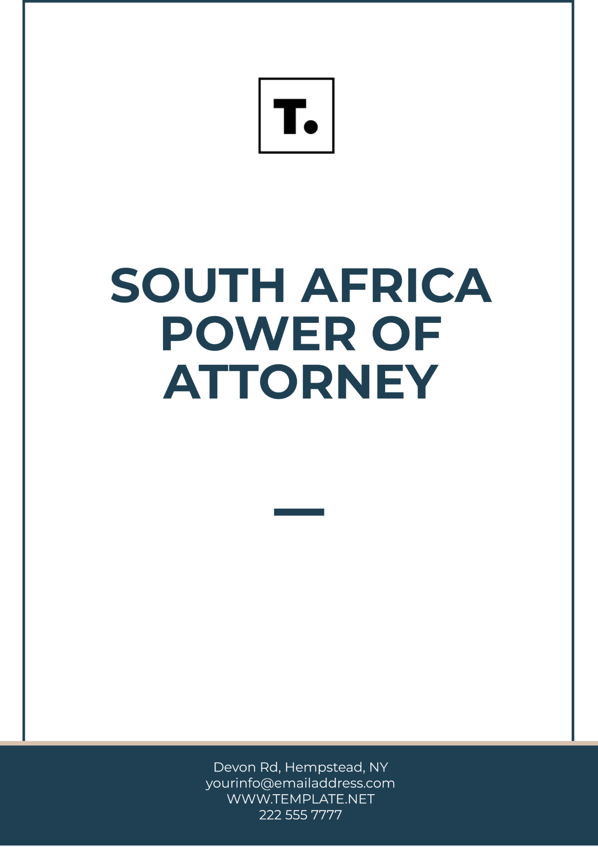 South Africa Power of Attorney Template - Edit Online & Download