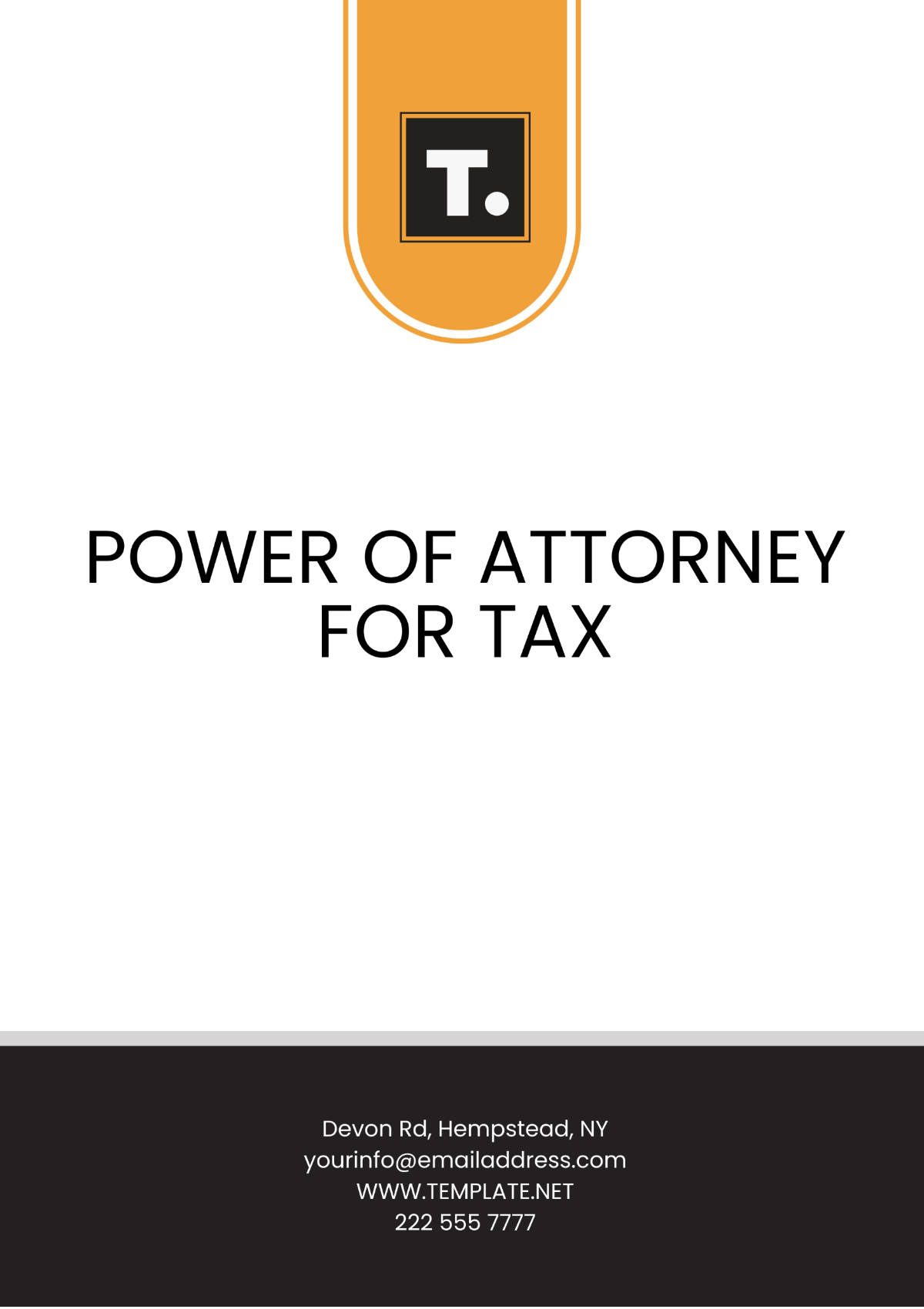 Power of Attorney for Tax Template - Edit Online & Download