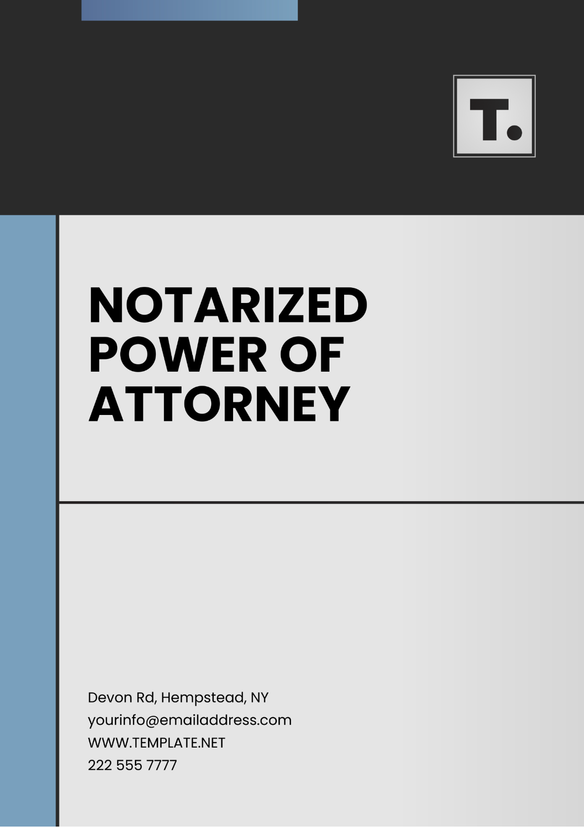 Notarized Power of Attorney Format Template - Edit Online & Download