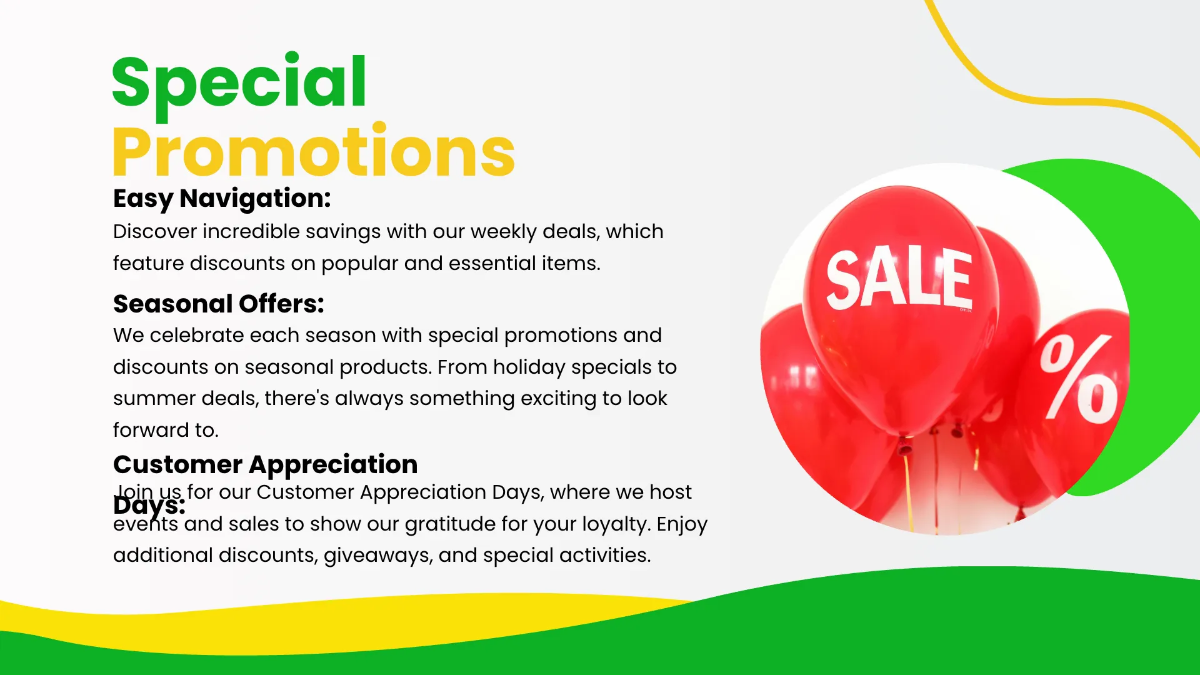 Free Grocery Store Presentation Template to Edit Online