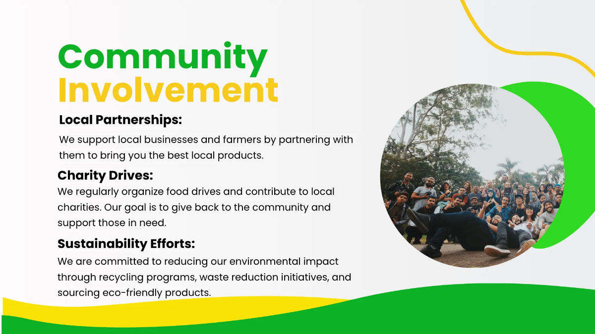 Free Grocery Store Presentation Template to Edit Online