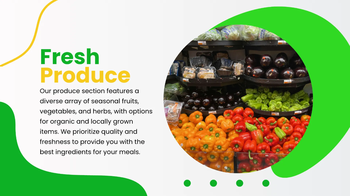 Free Grocery Store Presentation Template to Edit Online