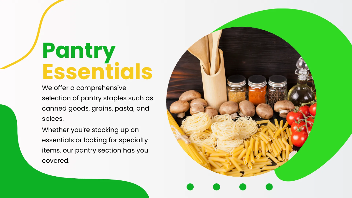 Free Grocery Store Presentation Template to Edit Online