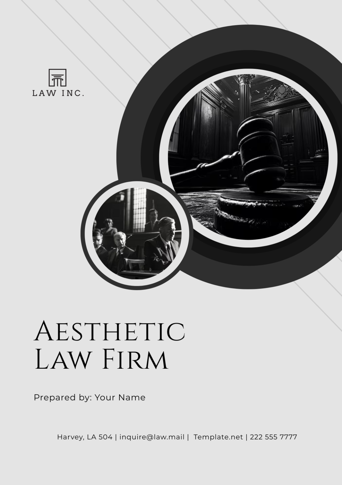 Aesthetic Law Firm Cover Page