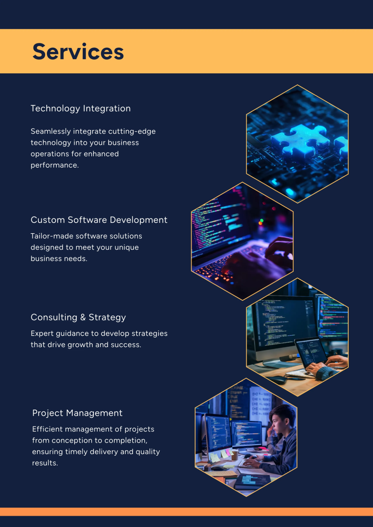 Free Business Profile Cover Page Template to Edit Online