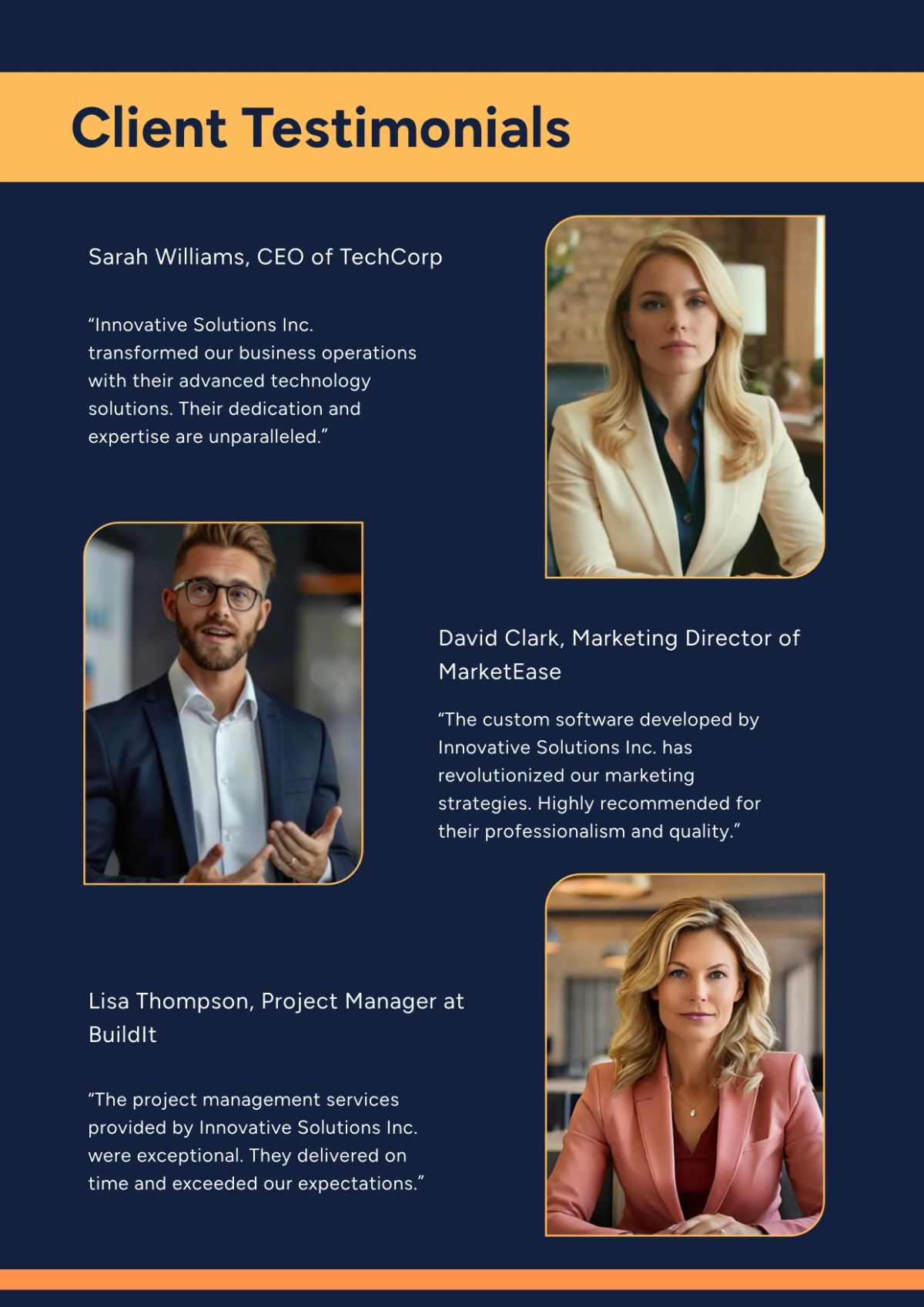 Free Business Profile Cover Page Template to Edit Online